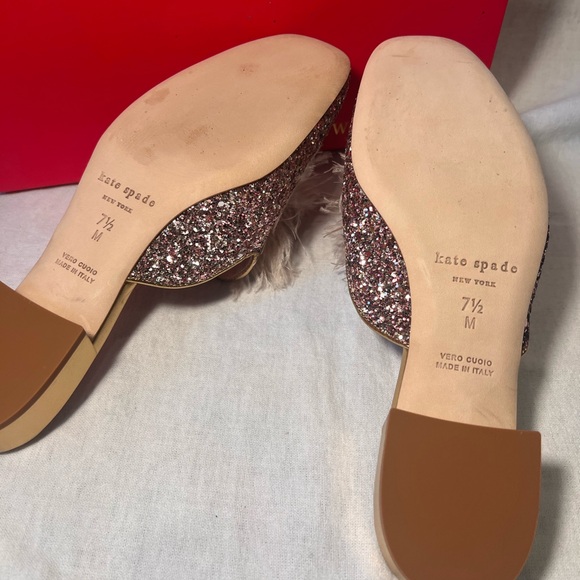 Kate Spade GALA Rose Gold/Multi Glitter Slip On - Picture 3 of 6